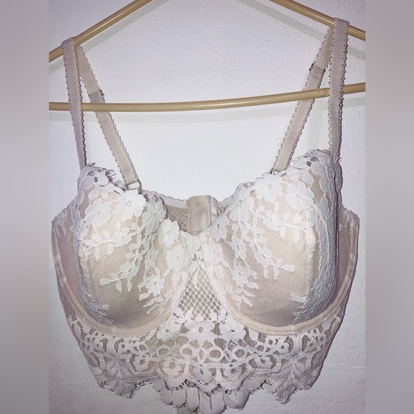 NWOT Bridal Ivory Victoria Secret Dream Angels 34DD - Picture 5 of 12